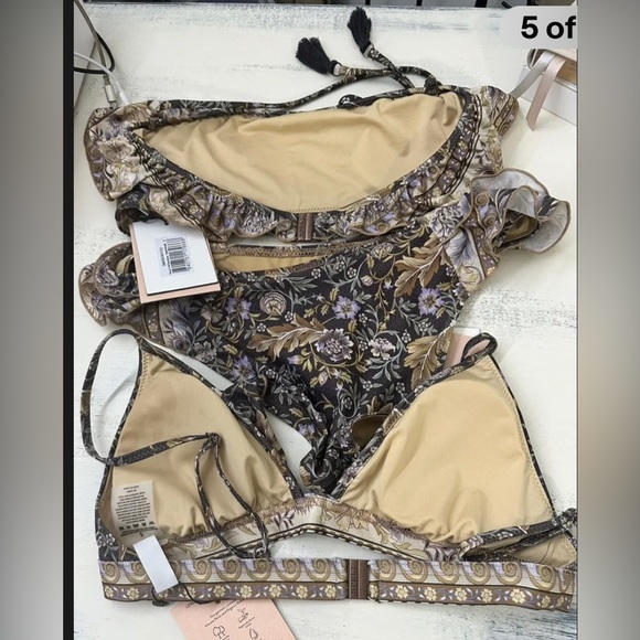 Spell and The Gypsy Oasis Trifecta Bikini 3 pieces 2 tops and one bottom size s - Picture 7 of 12